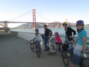 Cycling the flatlands near the Bay.