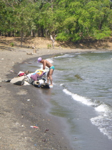 A scenic spot for laundry