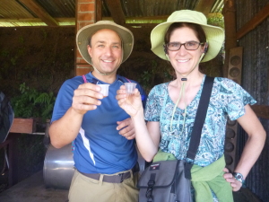 Did Nadia mention that they make moonshine from cane juice at El Trapiche?