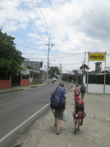 They turned up the heat, too.  It was 104 degrees in Quepos when we walked to the bus.