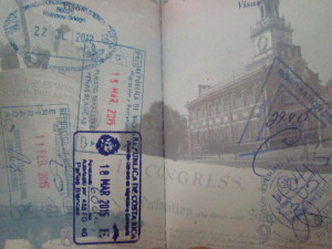 Lanie's passport stamps