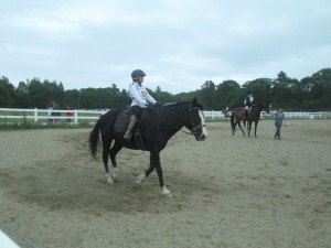 Nadia rode in her first big horse show last month.
