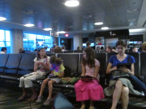The Kindles came out in force on travel days.