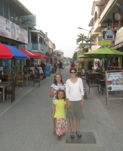 Jen rocks the travel skirt on the streets of St. Ignacio.