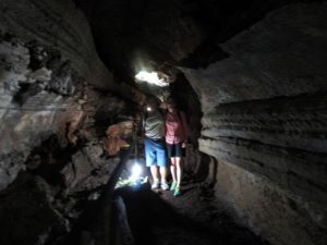 In the lava tube