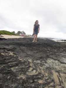 Lava rock that still looks like it's flowing