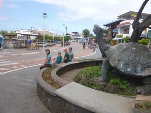 This is what downtown looks like (the tortoise is only a statue).