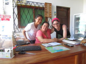 Priscilla and Sandra at La Jungla Hostal -- highly recommended!